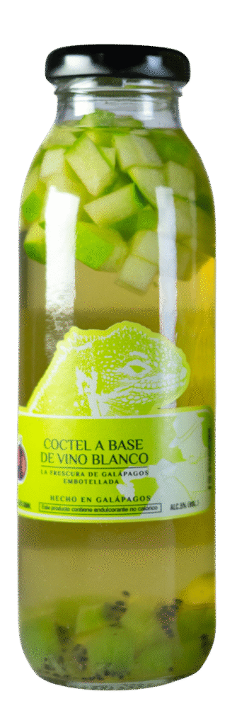 Botella personal de vino blanco
