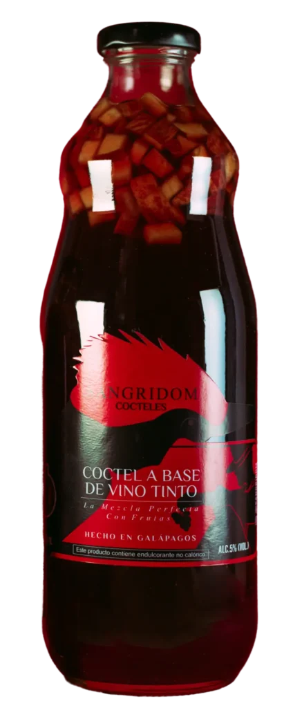 Botella para compartir de vino tinto