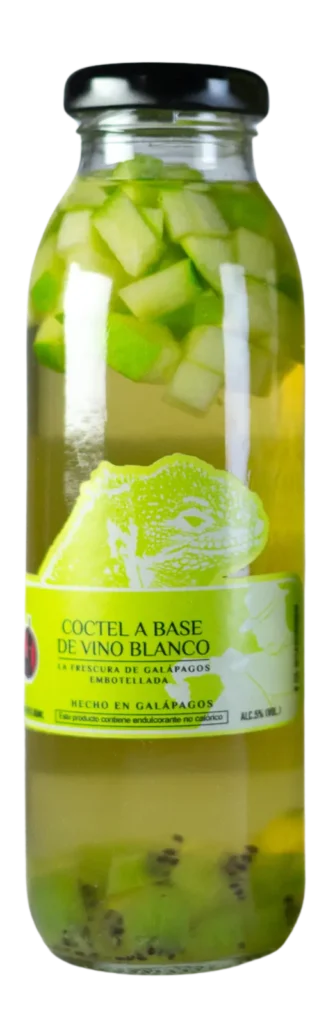 Botella personal de vino blanco