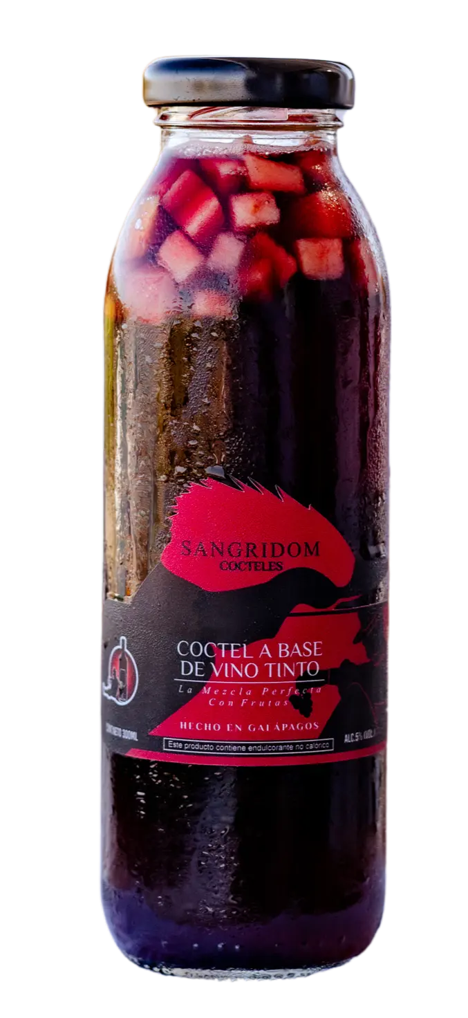 Botella personal de vino tinto